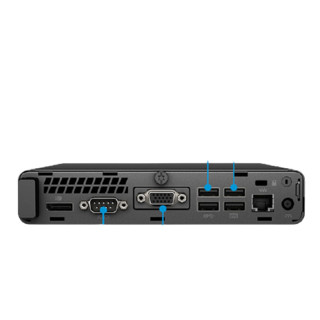 HP 惠普 ProDesk 400G3 DM 23.8英寸 台式机 黑色(酷睿i7-7700T、核芯显卡、8GB、1TB HDD、风冷)