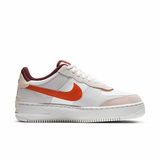 NIKE 耐克 Air Force 1 Shadow 女子运动板鞋 CU8591-600 白橙粉 41