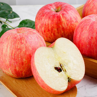 见果是果  陕西高原红富士苹果水果  8个装