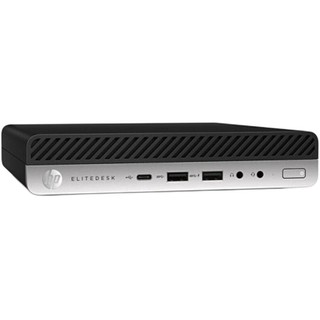 HP 惠普 EliteDesK 800 G4 DM 八代酷睿版 23.8英寸 商用台式机 黑色 (酷睿i7-8700、核芯显卡、8GB、1TB HDD、风冷)