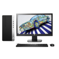 HP 惠普 ProDesk 480 G6 奔腾版 19.5英寸 商用台式机 黑色 (奔腾G5420、核芯显卡、4GB、256GB SSD、风冷)