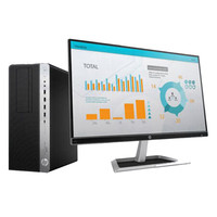 HP 惠普 EliteDesk 880 G5 19.5英寸 台式机 黑色(酷睿i5-9500、2GB独显、16GB、256GB SSD+1TB HDD、风冷)