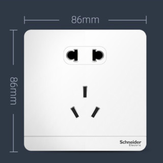 Schneider Electric 施耐德电气 AvatarOn绎尚系列 五孔插座 镜瓷白 十只装