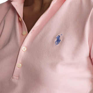 RALPH LAUREN 拉尔夫·劳伦 女士短袖polo衫 WMPOKNINN820493 粉红色 L
