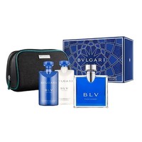 88VIP：BVLGARI 宝格丽 蓝茶男士香氛礼盒（淡香水100ml+须后膏75ml+洗发水沐浴露75ml+化妆包)