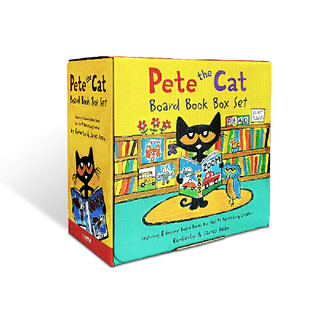 皮特猫系列 Pete the Cat Board Book 8本套装 撕不烂纸板书 3-5岁儿童低幼启蒙图画书 宝宝探索认知世界读物