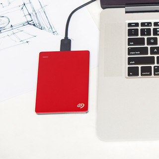 SEAGATE 希捷 睿品系列 2.5英寸 USB移动机械硬盘 5TB USB3.0 兼容Mac 丝绸红