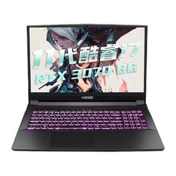 Hasee 神舟 战神 TX9-CA7DP 16.1英寸游戏本（i7-11700、16G、512G、RTX3070）