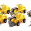 可喷水回力消防车玩具6件套+赠仿真工程车模型6套装