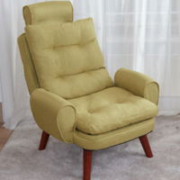 Youjuke 优居客 KKY026 日式沙发椅 黄色 20mm木腿