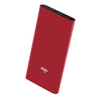 aigo 爱国者 W100 移动电源 红色 10000mAh Type-C/Micro-B 12W