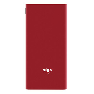 aigo 爱国者 W100 移动电源 红色 10000mAh Type-C/Micro-B 12W