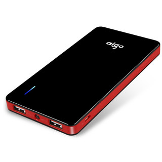 aigo 爱国者 N6 移动电源 黑色红边 10000mAh micro usb 10.5W快充