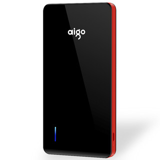 aigo 爱国者 N6 移动电源 黑色红边 10000mAh micro usb 10.5W快充