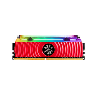 ADATA 威刚 XPG系列 龙耀 D80 DDR4 3200MHz RGB 台式机内存 红色 16GB 8GBx2