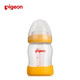 Pigeon 贝亲 宽口径PP奶瓶 160ml（黄色）AA81