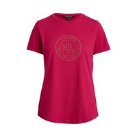 RALPH LAUREN 拉尔夫·劳伦 女士圆领短袖T恤 WMLRKNISN820015 粉红色 XXS