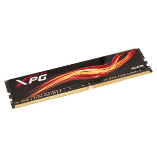 威刚 XPG系列 F1 DDR4 2400MHz 台式机内存 马甲条 黑色 8GB