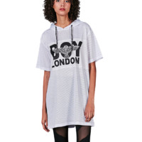 BOY LONDON 伦敦男孩 女士连帽短袖T恤 B182WC107601 白色 L