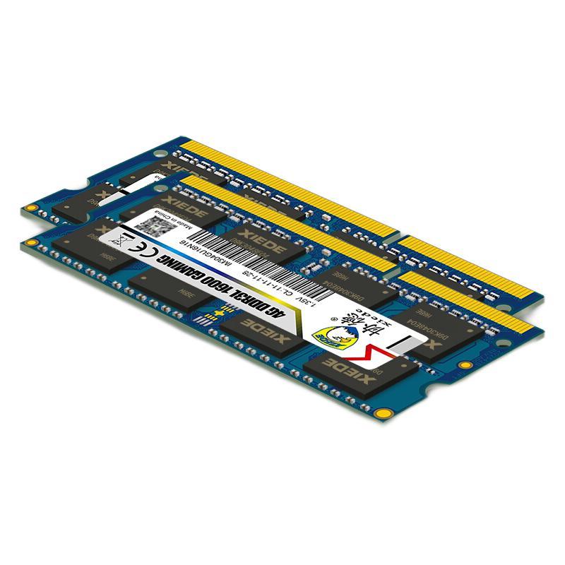 xiede 协德 PC3-12800 GAMING DDR3L 1600MHz 笔记本内存 普条 蓝色 4GB