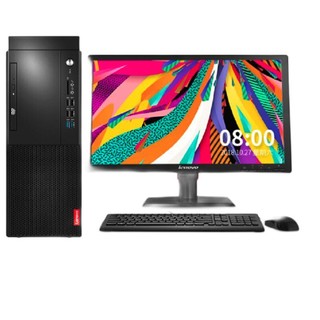 Lenovo 联想 启天 M425 九代酷睿版 21.5英寸 商用台式机 黑色 (酷睿i5-9500、核芯显卡、4GB、1TB HDD、风冷)