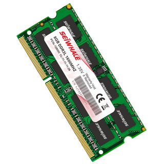 SEIWHALE 枭鲸 DDR3L 1600MHz 笔记本内存条 普条 绿色 8GB