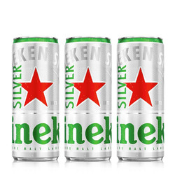 Heineken 喜力 星银（Heineken Silver）啤酒 330ml*3听