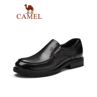 CAMEL 骆驼 男鞋 商务正装软牛皮皮鞋英伦复古舒适办公室皮鞋Z A932102490 黑色 42