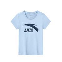 ANTA 安踏 女子运动T恤 962128120-3 陶瓷蓝 L