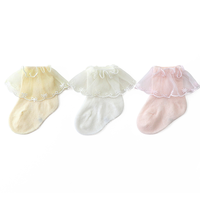 CHANSSON 馨颂 U058F 婴儿袜子 3双装 蝴蝶公主 6-12个月