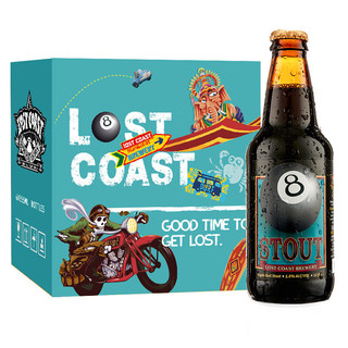 LOST COAST 迷失海岸 黑八世涛啤酒 355ml*6瓶