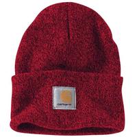 carhartt 男士毛线帽 A18 Red/Navy