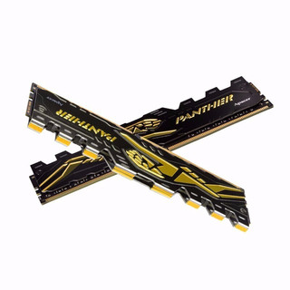 Apacer 宇瞻 黑豹系列 黑豹 PANTHER DDR4 3000MHz 黑色 台式机内存 16GB 8GB*2