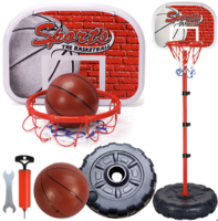 户外运动铁杆可升降篮球架投篮框室内皮球类玩具