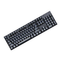 ThundeRobot 雷神 K30B 104键 有线机械键盘 星际黑 雷神TR红轴 单光