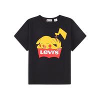 Levi's 李维斯 X Pokémon 女士圆领短袖T恤 59187-0004 黑色 S