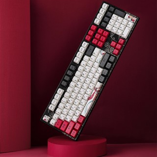 Varmilo 阿米洛 花旦娘 VA108 108键 有线机械键盘 黑色 Cherry黑轴 无光