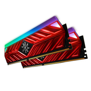 ADATA 威刚 XPG系列 龙耀 D41 DDR4 3000MHz RGB 台式机内存 红色 16GB 8GBx2