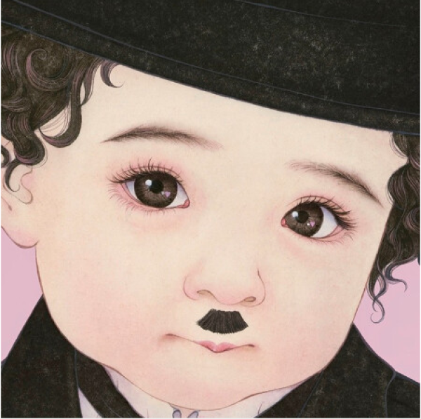 雅昌那小先重拾童年梦致敬文艺经典版画卓别林画芯尺寸5038cm2019年