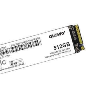 GLOWAY 光威 Basic NVMe M.2 固态硬盘 512GB (PCI-E3.0)