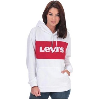 Levi's 李维斯 女士连帽卫衣 74315-0000 白红 4