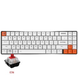 Dareu 达尔优 EK871 双模机械键盘 71键 红轴 白色