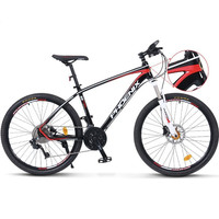 PHOENIX 凤凰 山地自行车 26英寸33速竞技 黑红 流线油压碟刹