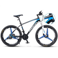 PHOENIX 凤凰 山地自行车 26英寸33速竞技 黑蓝 错位三刀轮版