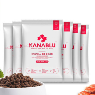 KANABLU 嘉蓝 鸡肉三文鱼奶酪全犬全阶段狗粮 50g*6袋