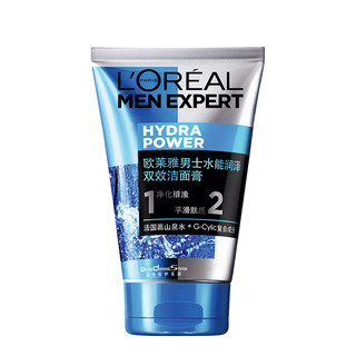 L'OREAL PARIS 巴黎欧莱雅 男士水能润泽双效洁面膏 100ml