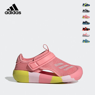 adidas 阿迪达斯 2021春夏季女婴童运动包头凉拖鞋儿童魔术贴沙滩鞋防滑GX5114信号粉红/白26.5码/155mm/9k