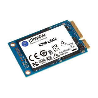 Kingston 金士顿 KC600 mSATA 固态硬盘 1TB（SATA3.0）