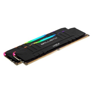Crucial 英睿达 铂胜系列 DDR4 3200MHz RGB 台式机内存 灯条 黑色 16GB 8GB*2 BL2K8G32C16U4RL