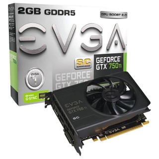 EVGA GeForce GTX 750Ti 2GB SC 显卡 2G 黑色